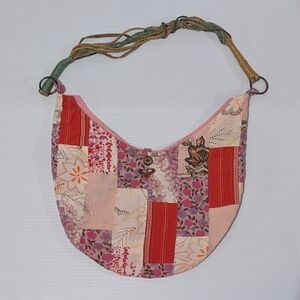 Vintage Roxy Floral Patchwork Hobo Bag